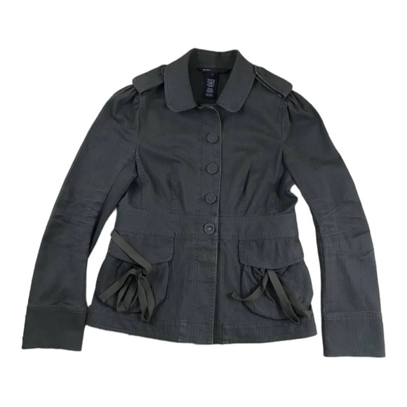 Marc Jacobs Stretch Cotton Jacket with Tie Details Size 4 - Picture 1 of 9